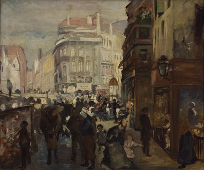 A Working Day in Paris by Adolph Menzel